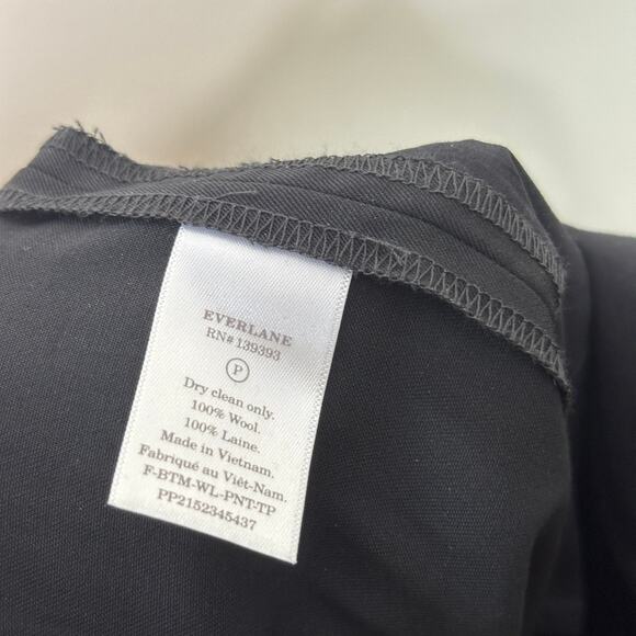 EVERLANE The Wool Easy Pant Tapered Pull On Black Sz 12 {3U19} - Picture 5 of 5